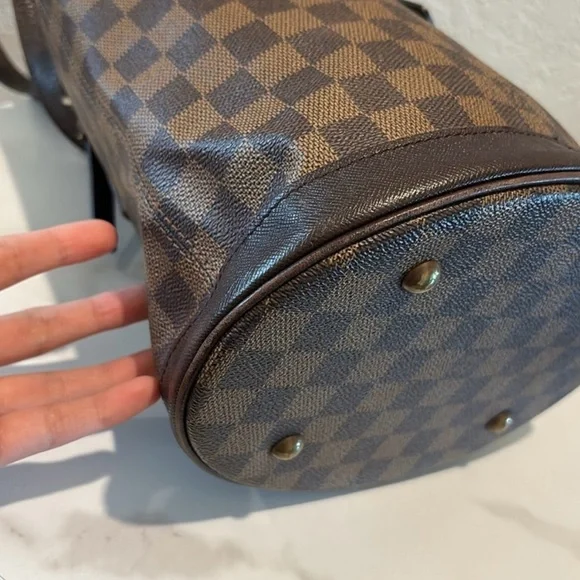 Louis Vuitton Brown Ebene Bucket Tote Bag - Picture 7 of 14